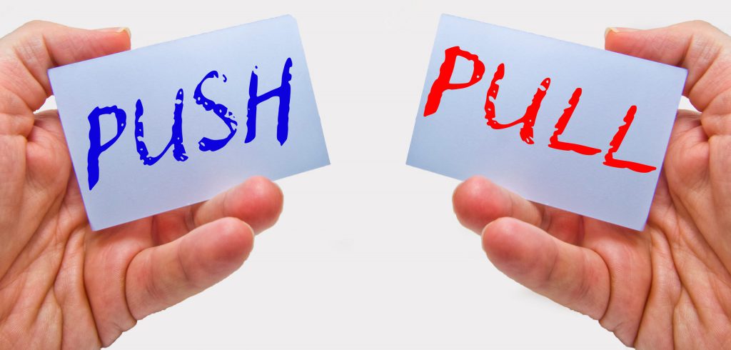 marketing pull and push - Street Diffusion